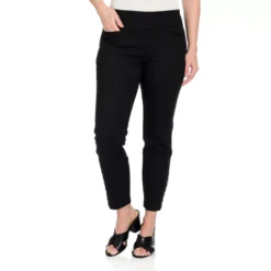 Pull-on Signature Slimming Stretch Button Petite Ankle Pant