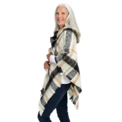 Plaid TriangleScarf -Grace Jewelry Shop 760 612 01 detail