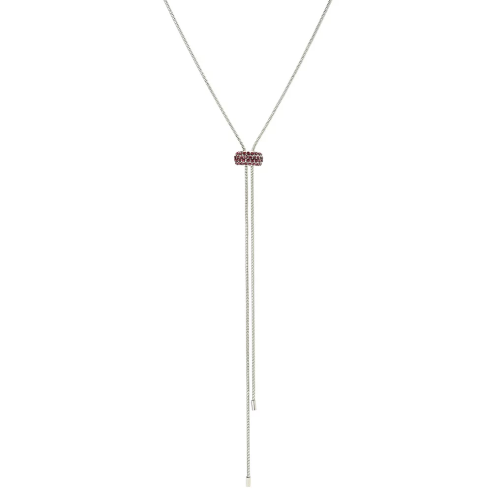 Long Stone Lariat 32" Necklace 3 Long Stone Lariat 32" Necklace