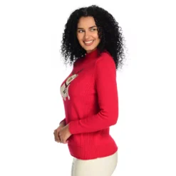 Party Pug MockNeck Sweater 8 Party Pug MockNeck Sweater -Grace Jewelry Shop 761 541 00 detail