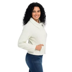 Cowl Neck ZipMoto Jacket 11 Cowl Neck ZipMoto Jacket -Grace Jewelry Shop 761 555 02 detail