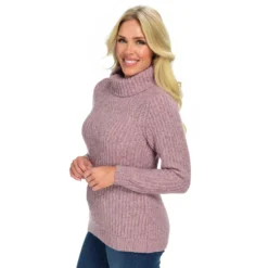 Ribbed Cable Turtleneck Sweater -Grace Jewelry Shop 761 561 00 detail