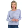 Long Sleeve Stripe Crew Neck Tee -Grace Jewelry Shop 761 588 00 swatch