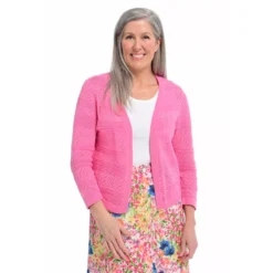 Pointelle CurvedHem Shrug -Grace Jewelry Shop 762 294