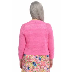 Pointelle CurvedHem Shrug -Grace Jewelry Shop 762 294 01 detail