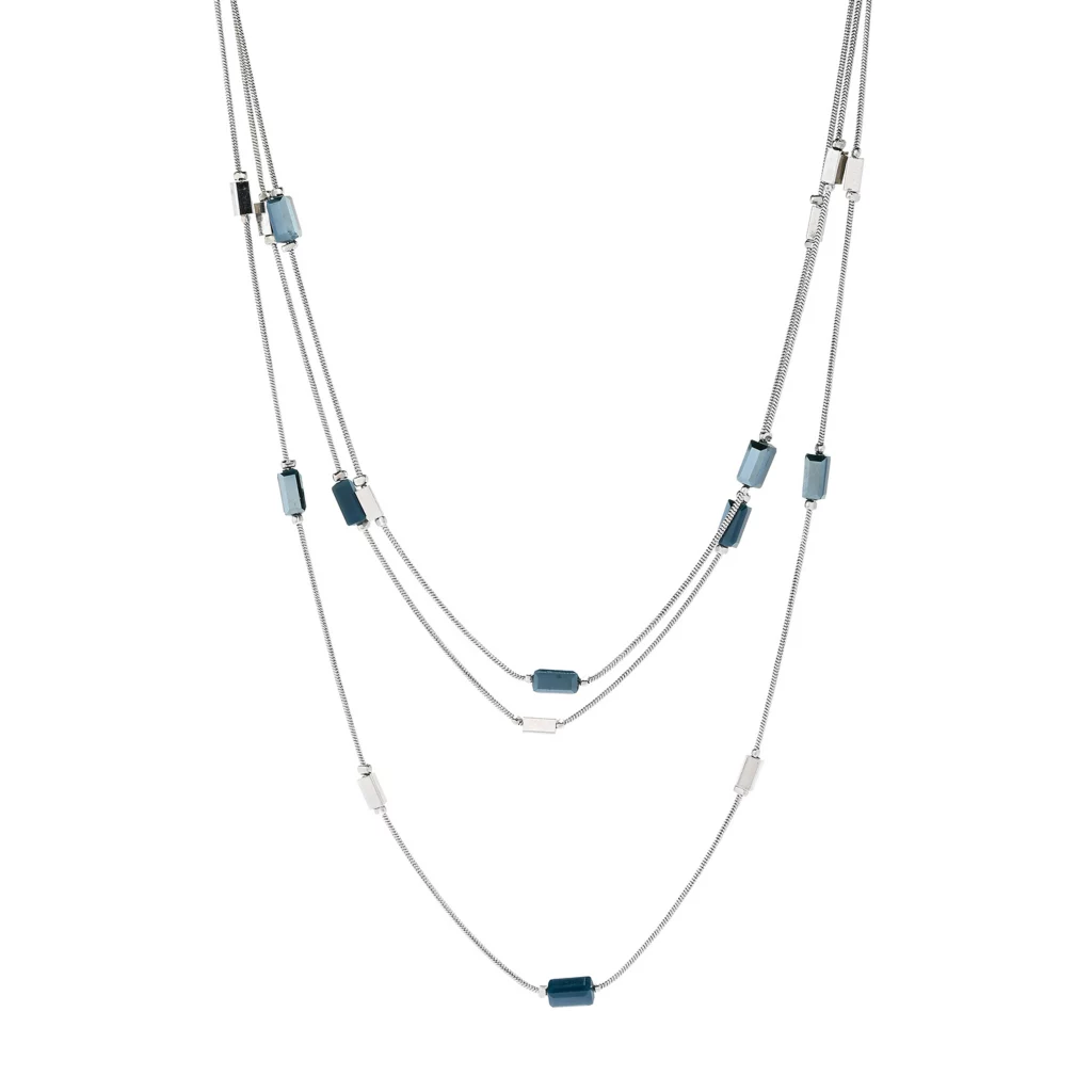 Beaded Layered 19" Necklace 4 Beaded Layered 19" Necklace - Image 2