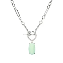 Drop StoneToggle 19"Necklace