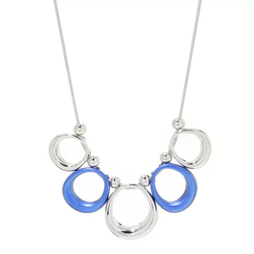 Metallic Metal 19" Statement Necklace -Grace Jewelry Shop 763 446 01 swatch