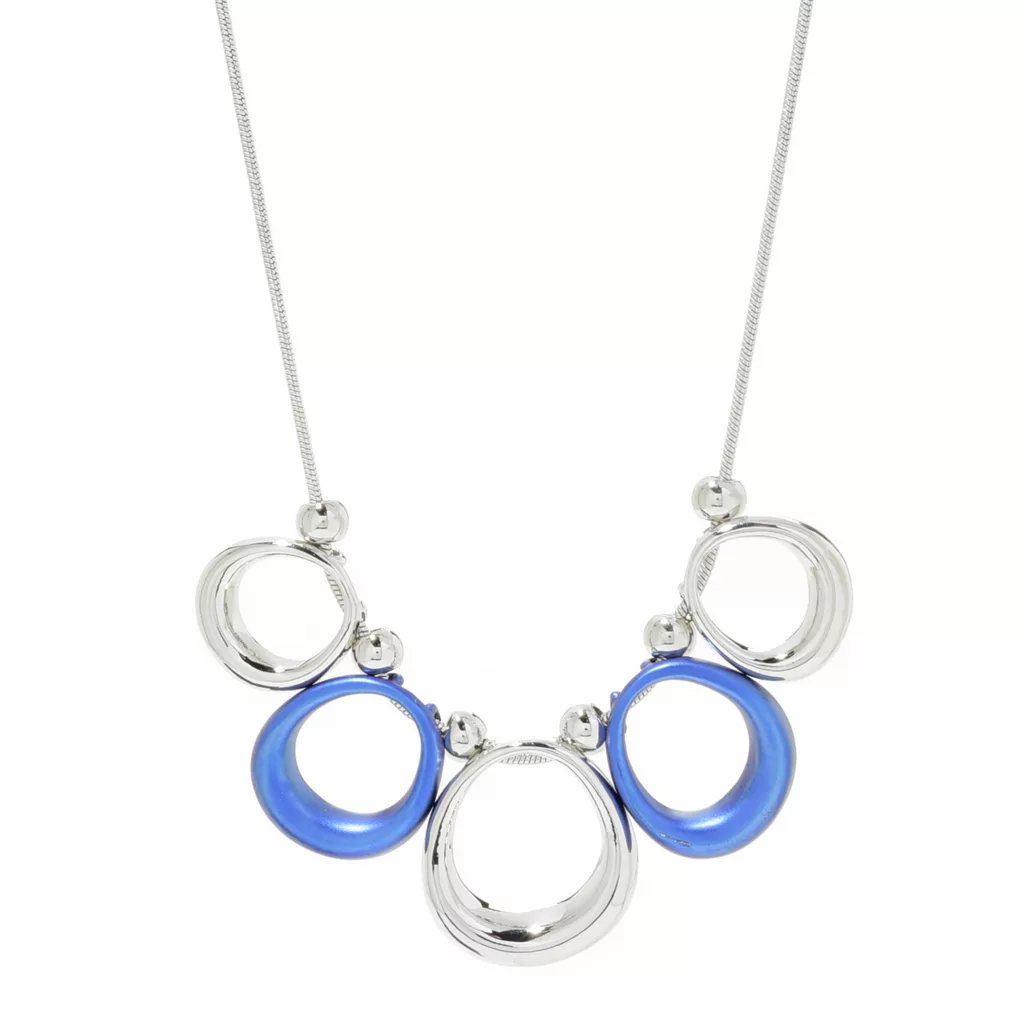 Metallic Metal 19" Statement Necklace