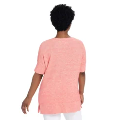 Elbow Sleeve Split Cuff Tunic Sweater -Grace Jewelry Shop 763 547 01 detail