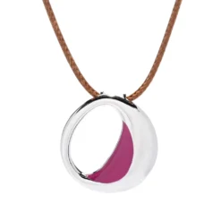 Corded Enamel Pendant 19" Necklace -Grace Jewelry Shop 763 614 01 swatch