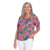 Printed Puff Sleeve Round Neck Top 2 Printed Puff Sleeve Round Neck Top -Grace Jewelry Shop 763 895 00 swatch