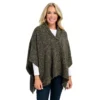 Tweed BoucleShawl CollarPoncho Sweater -Grace Jewelry Shop 764 107 01 swatch