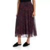 Abstract Print Mesh Skirt -Grace Jewelry Shop 765 286