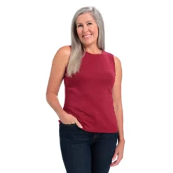 SleevelessSatin Trim Tank -Grace Jewelry Shop 765 493 06 swatch