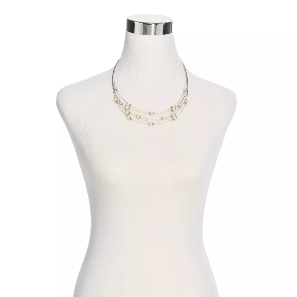 Wire Illusion 18.5" Necklace 7 Wire Illusion 18.5" Necklace - Image 5