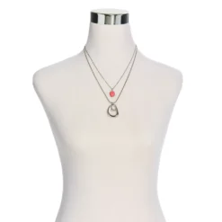 Double Layer Drop 22" Necklace -Grace Jewelry Shop 765 530 00 detail