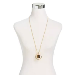 Drop Stone Pendant 32" Necklace -Grace Jewelry Shop 766 091 01 detail