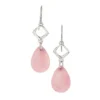 Semi Precious Tear Drop Fish Hook Earrings -Grace Jewelry Shop 766 110 00 swatch