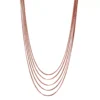 Multi Strand Painted Metal 21.5" Necklace -Grace Jewelry Shop 766 331 01 swatch