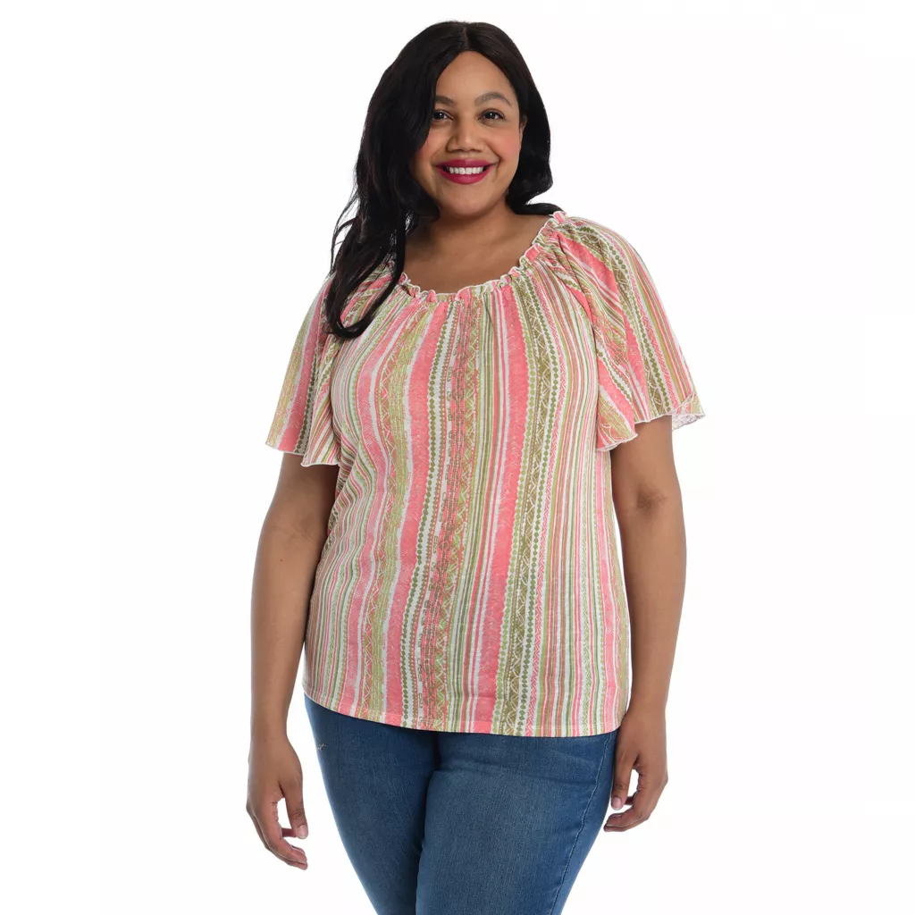 Ruffle NeckFlutter SleeveKnit Top 4 Ruffle NeckFlutter SleeveKnit Top - Image 2