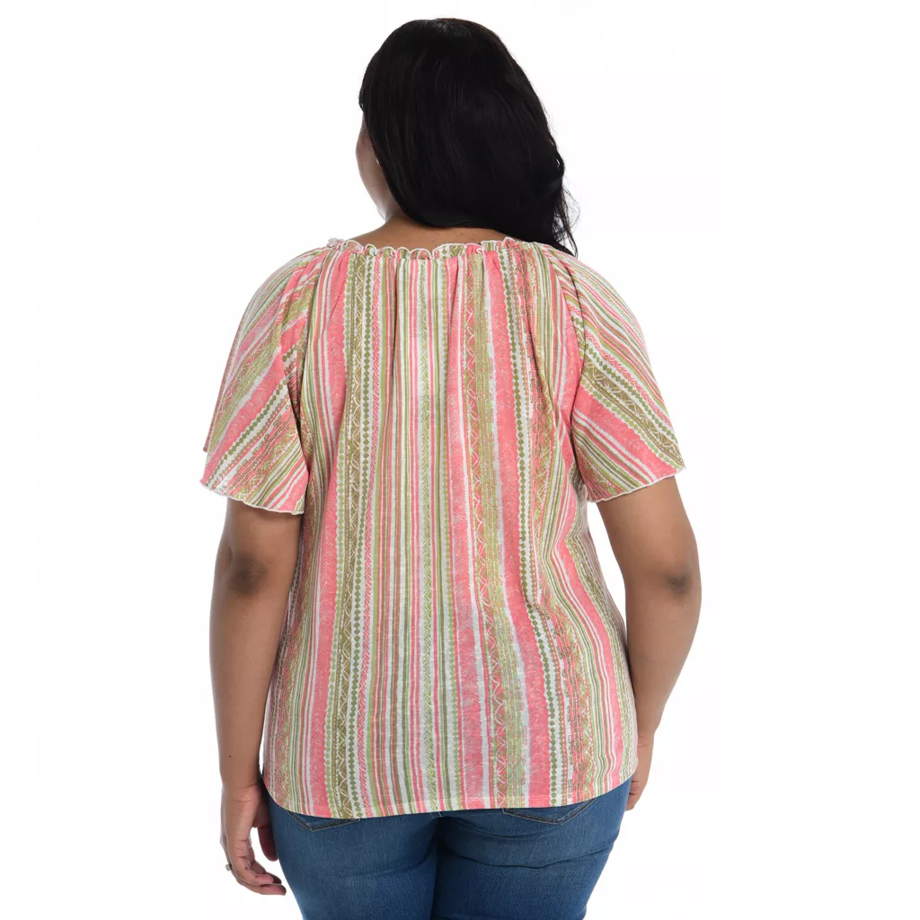 Ruffle NeckFlutter SleeveKnit Top 11 Ruffle NeckFlutter SleeveKnit Top - Image 9