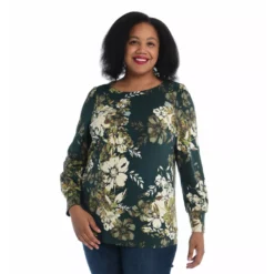 Cotton JerseyGathered Sleeve Boatneck Tee -Grace Jewelry Shop 771 355 05 detail